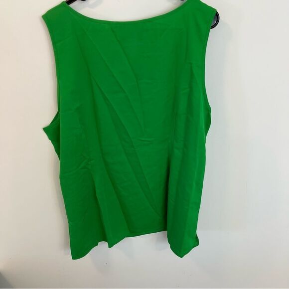 New Linea by Louis Dell'Olio Caftan and Tank Set in Grass Green | Size 2X - Picture 9 of 14